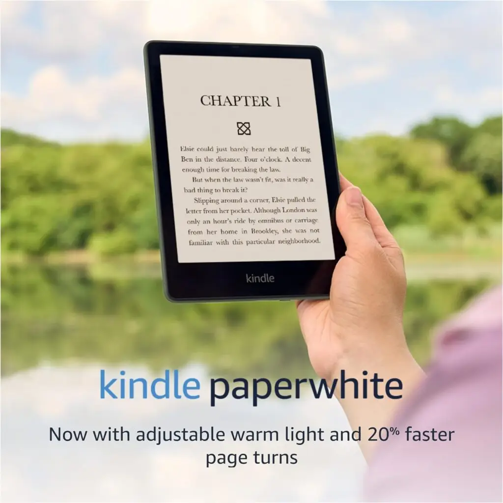 Kindle Paperwhite e-reader with glare-free display