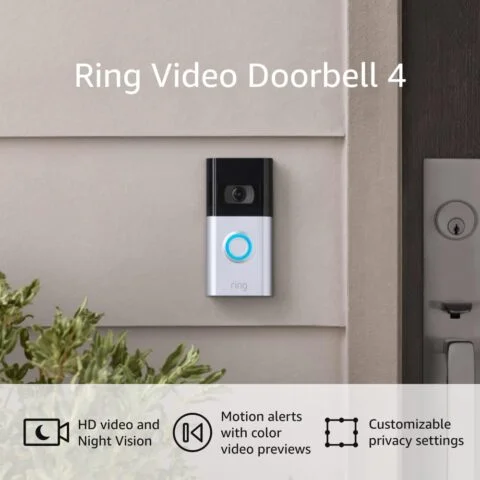 Ring Video Doorbell 4 wireless smart doorbell with night vision and two-way talk