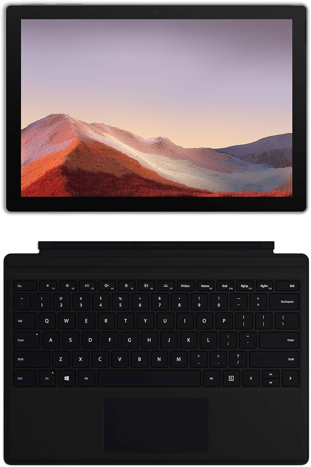 Microsoft Surface Pro 7, Image of the device from the rear